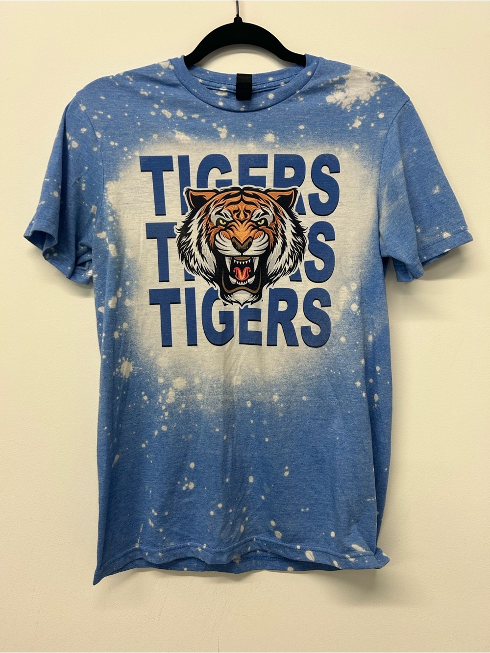 Gildan Blue Tie-Dye Tigers Graphic Tee